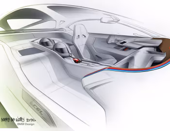 Эскиз BMW 3.0 CSL Hommage '05.2015
