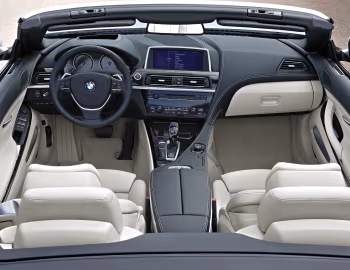 Інтэр'ер BMW 650i Cabrio [Worldwide] (F12) '03.2011–15