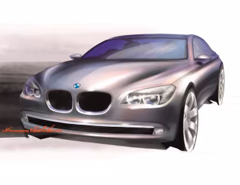 Sketch BMW 7 Series (F01-F04) '2008–12