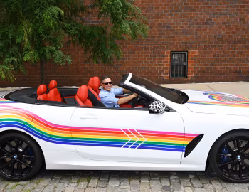 BMW M850i xDrive Cabrio Art Car by Jonathan Adler, Jonathan Adler