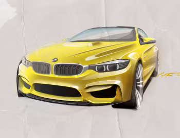 Эскиз BMW Concept M4 Coupé (F82) '08.2013
