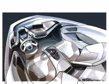 Sketch BMW i3 Concept Coupé (I01) '11.2012