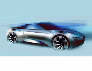 Эскиз BMW i8 Concept Spyder (I12) '04.2012