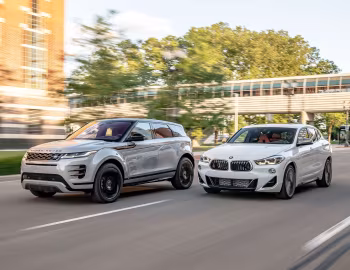 Range Rover Evoque P300 HSE R-Dynamic Black Pack, BMW X2 M35i