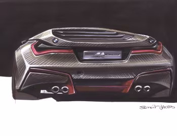 Эскиз BMW M1 Hommage '04.2008