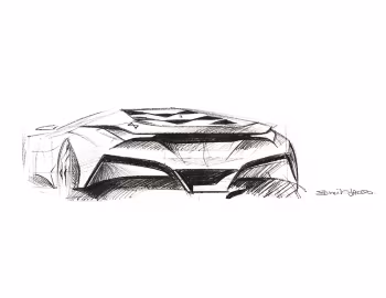 Эскиз BMW M1 Hommage '04.2008