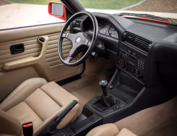 Interior 1988–90 BMW M3 Coupe [North America] (E30) '03.1987–12.1990