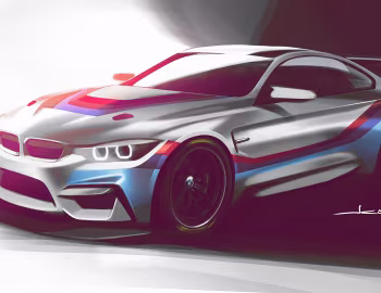 Скетч BMW M4 GT4 (F82) '2016