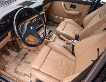 Interior 1988 BMW M5 [North America] (E28) '11.1986–11.1987