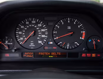 Камбінацыя прыбораў 1993 BMW M5 Sedan [North America] (E34) '09.1992–04.1993