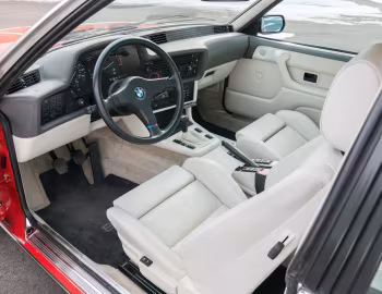 Interior 1987–88 BMW M6 [North America] (E24) '11.1986–09.1988