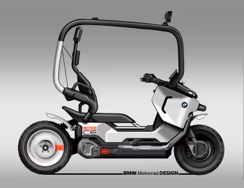 Boceto BMW Motorrad Vision CE '2025