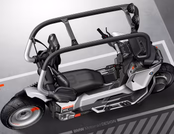 Boceto BMW Motorrad Vision CE '2025