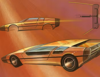 Эскіз BMW Turbo Concept (E25) '1972