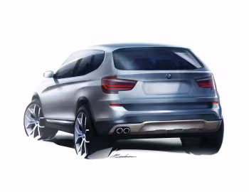 Эскіз BMW X3 (F25) '2014–17