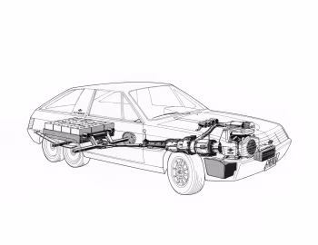 Briggs & Stratton Gasoline/Electric Hybrid Concept '1980