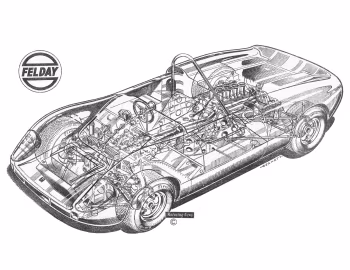 Felday-BRM 4 Group 7 Sports Racing Prototype '1966