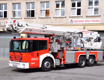 Mercedes-Benz Econic 2628 Samochód z podnośnik hydrauliczny Bronto Skylift F44 RLX [Poland] (Br.957) '2004