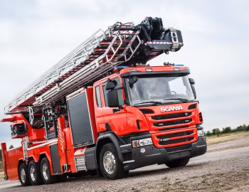 Scania P450 8×4 rigid CP16 Hubrettungsbühne Rosenbauer B60 '2018