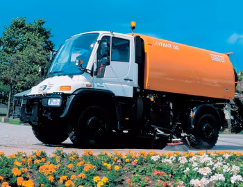 Mercedes-Benz Unimog U500 mit Bucher UniFant 60 Kehr-Saug-Aufbau (Br.405) '2000–13