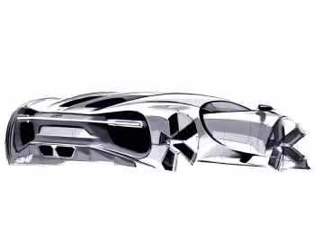 Скетч Bugatti Chiron '2016