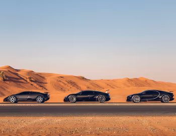 Dauer EB110 S, Bugatti Veyron, Bugatti Chiron