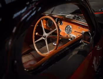 Interior Bugatti Type 57S Atalante "Roll Back" (#57384) '08.1936