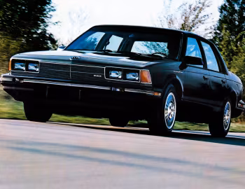 1986 Buick Century T Type Sedan (4A G19) '10.1985–86