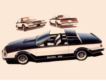 Boceto Buick Grand National Prototype '1982