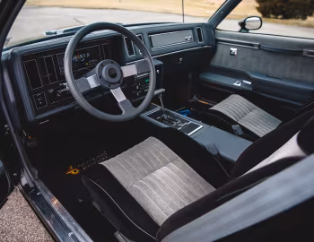 Interior 1984–87 Buick Regal Grand National (4A K47) '1983–87