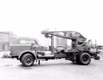 Büssing 8000 Rüstkranwagen Metz RKW 10 '1952