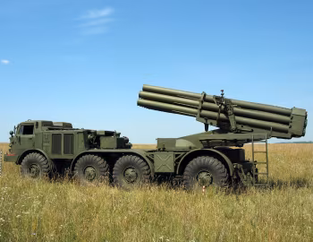 Боевая машина 9П140 из состава РСЗО 9К57 "Ураган" '1975–93