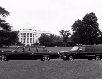 Cadillac Fleetwood Presidential Limousine, Hess & Eisenhardt Chevrolet Suburban C10 Silverado