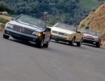 Mercedes-Benz 300 SL, Cadillac Allanté, Jaguar XJS Convertible