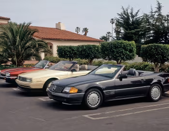 Jaguar XJS Convertible, Cadillac Allanté, Mercedes-Benz 300 SL