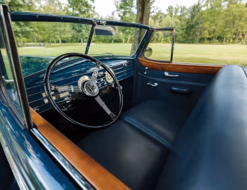 Panel frontal 1937 Cadillac Series 75 Convertible Sedan by Fleetwood (7529)