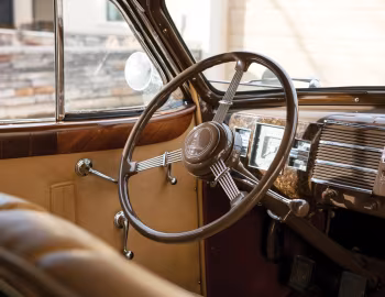Interior 1938 Cadillac Series 75 V8 Convertible Sedan by Fleetwood (38-7529) '10.1937–38