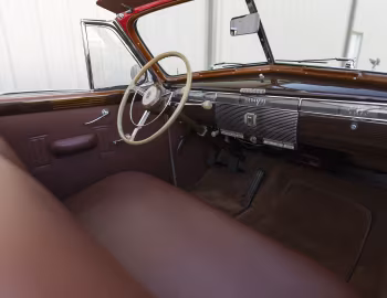 Interior 1939 Cadillac Series 90 V16 Convertible Coupe by Fleetwood (39-9067)