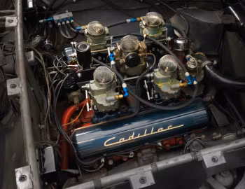 Bajo el capó 1950 Cadillac Sixty-One ''LeMonstre'' Roadster Le Mans Race Car