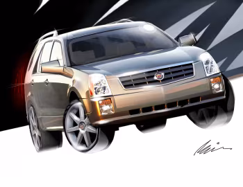 Boceto Cadillac SRX '2003–09