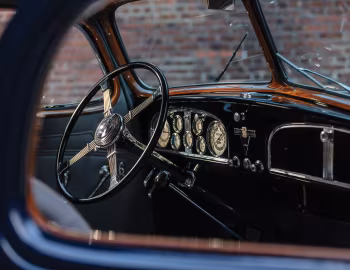 Panel frontal 1935 Cadillac V12 370-D 2-passenger Coupe by Fleetwood (40-5776)