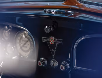 Interior 1935 Cadillac V12 370-D 2-passenger Coupe by Fleetwood (40-5776)