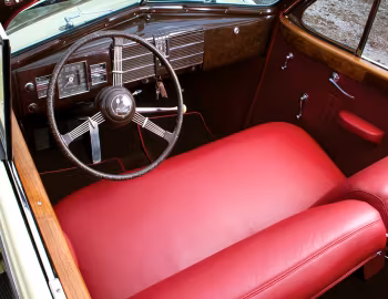 Interior 1938 Cadillac V16 Convertible Coupe by Fleetwood (38-9067)