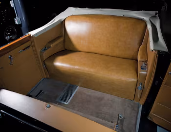 Interior 1938 Cadillac V16 Series 90 Presidential Convertible Limousine (38-9006)