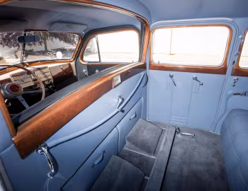 Interior 1938 Cadillac V16 Series 90 7-passenger Imperial Sedan by Fleetwood (38-9033)
