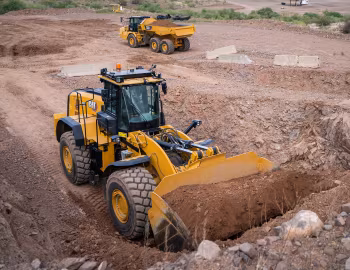 Caterpillar 730, Cat 982 Aggregate Handler semiautonomous