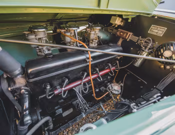 Bajo el capó Delahaye 135 M Cabriolet par Chapron (#801355) '1949