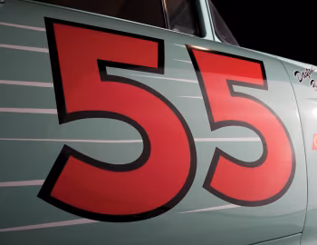 1955 Chevrolet 150 Turbo Fire 162 HP 2-door Sedan Race Car (1502-1211)