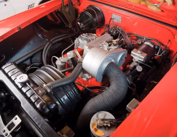 Bajo el capó 1958 Chevrolet Bel Air Impala 283/290 HP Ramjet Convertible (1867)