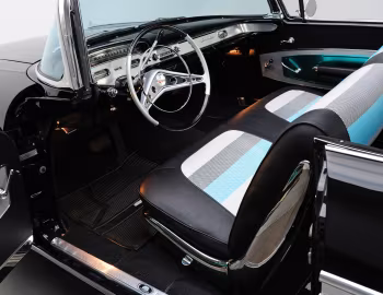 Interior 1958 Chevrolet Bel Air Impala 348 Super Turbo-Thrust Tri-Power Convertible (1867)